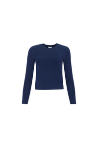 The Callie Sweater in Midnight Blue.
