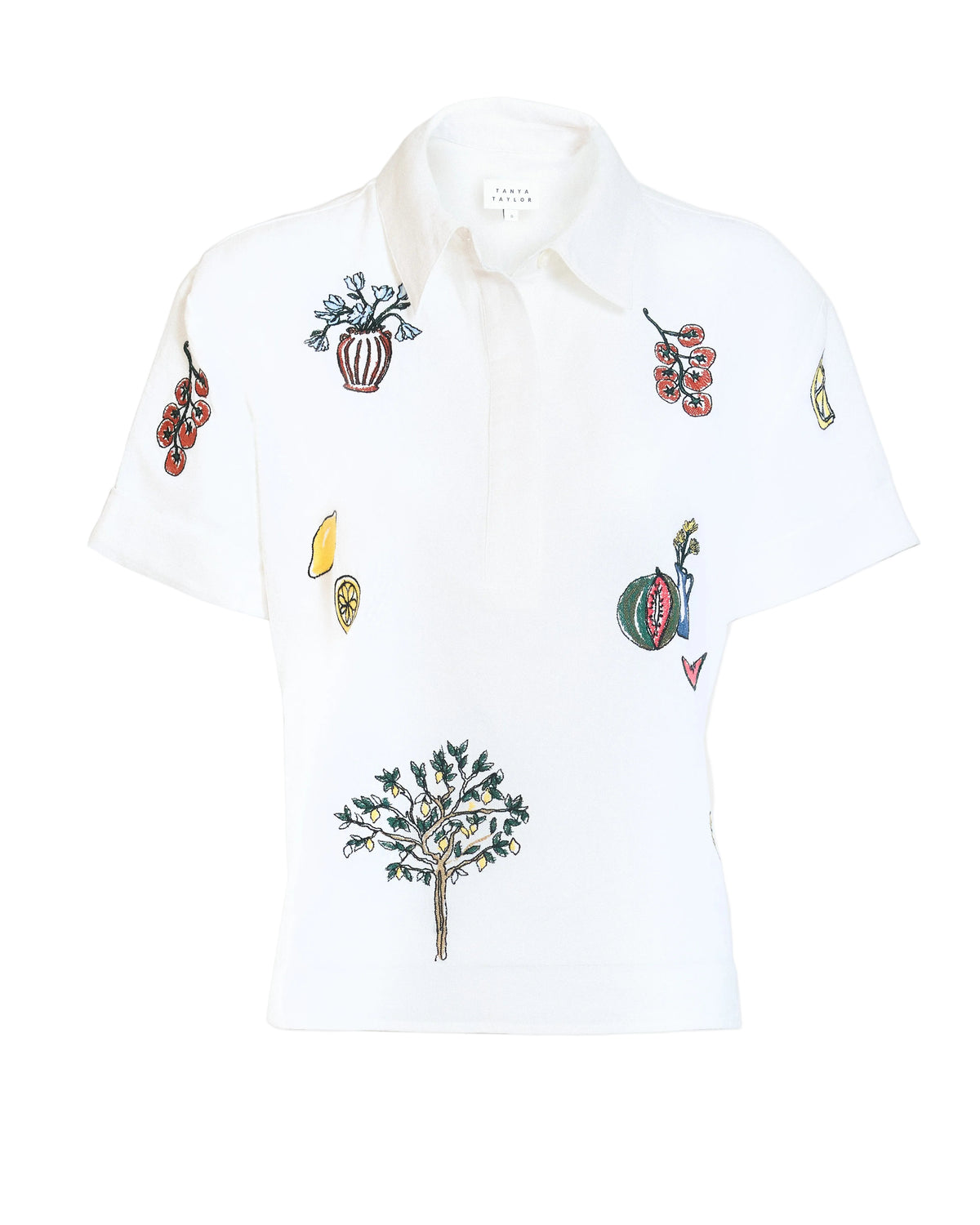 Callum Top in Optic White