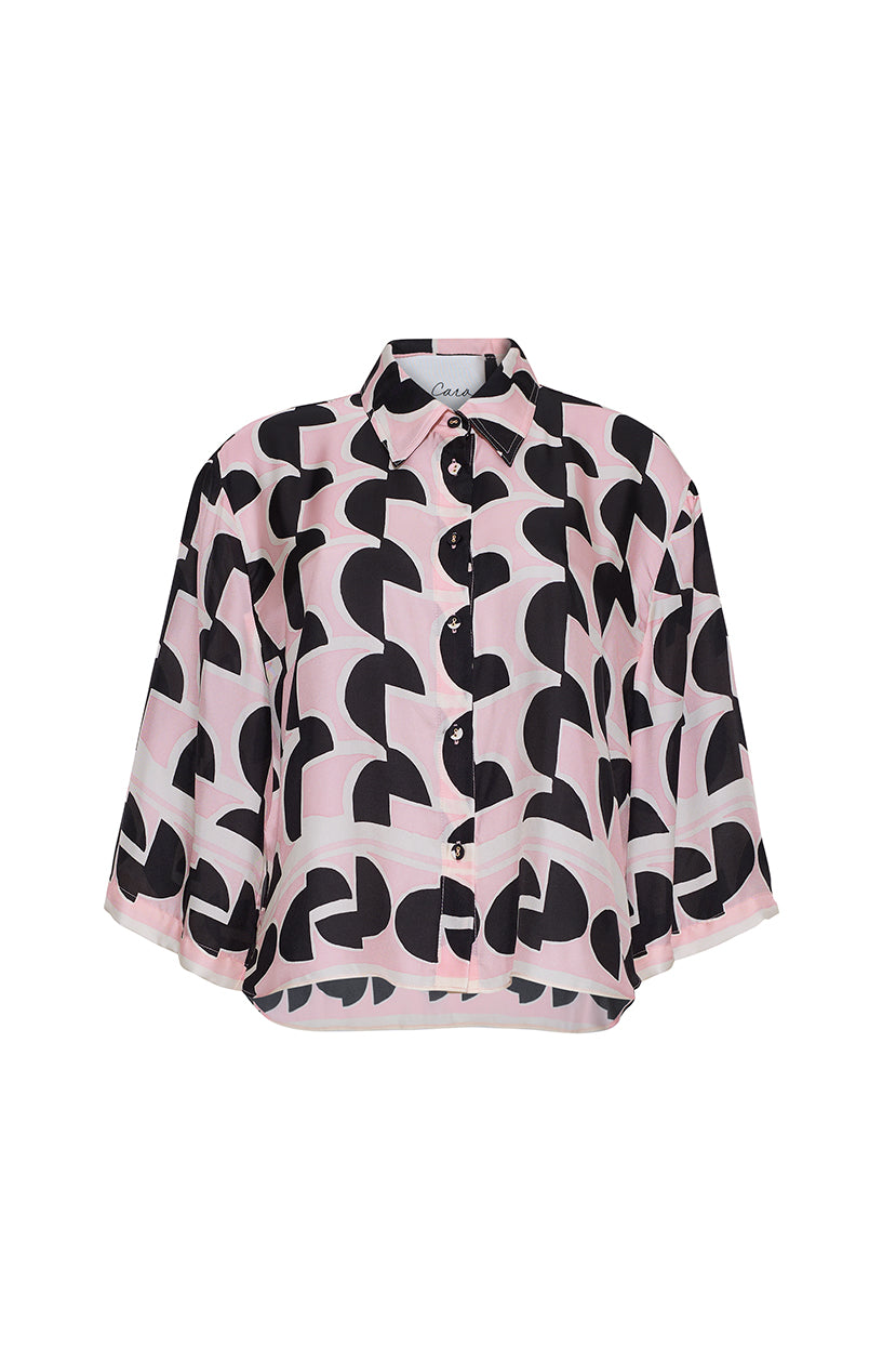 Calvia Top in Forma Geo Blush