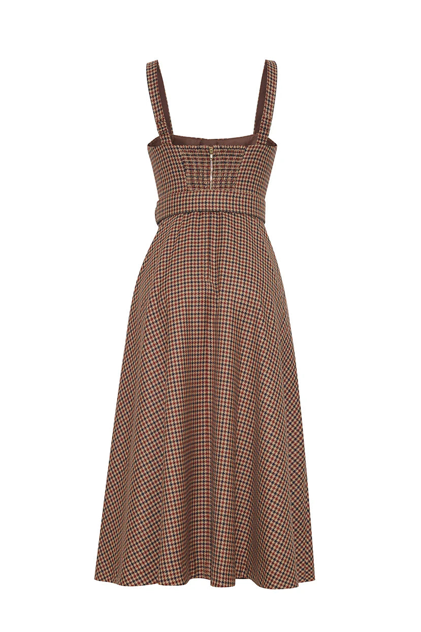 Calypso Dress in Dante Plaid