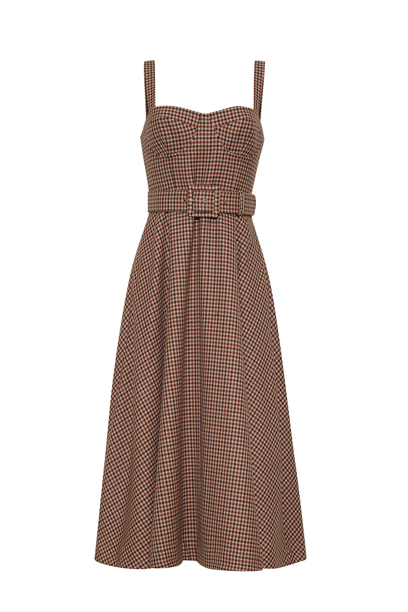 Calypso Dress in Dante Plaid