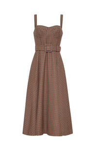 Calypso Dress in Dante Plaid