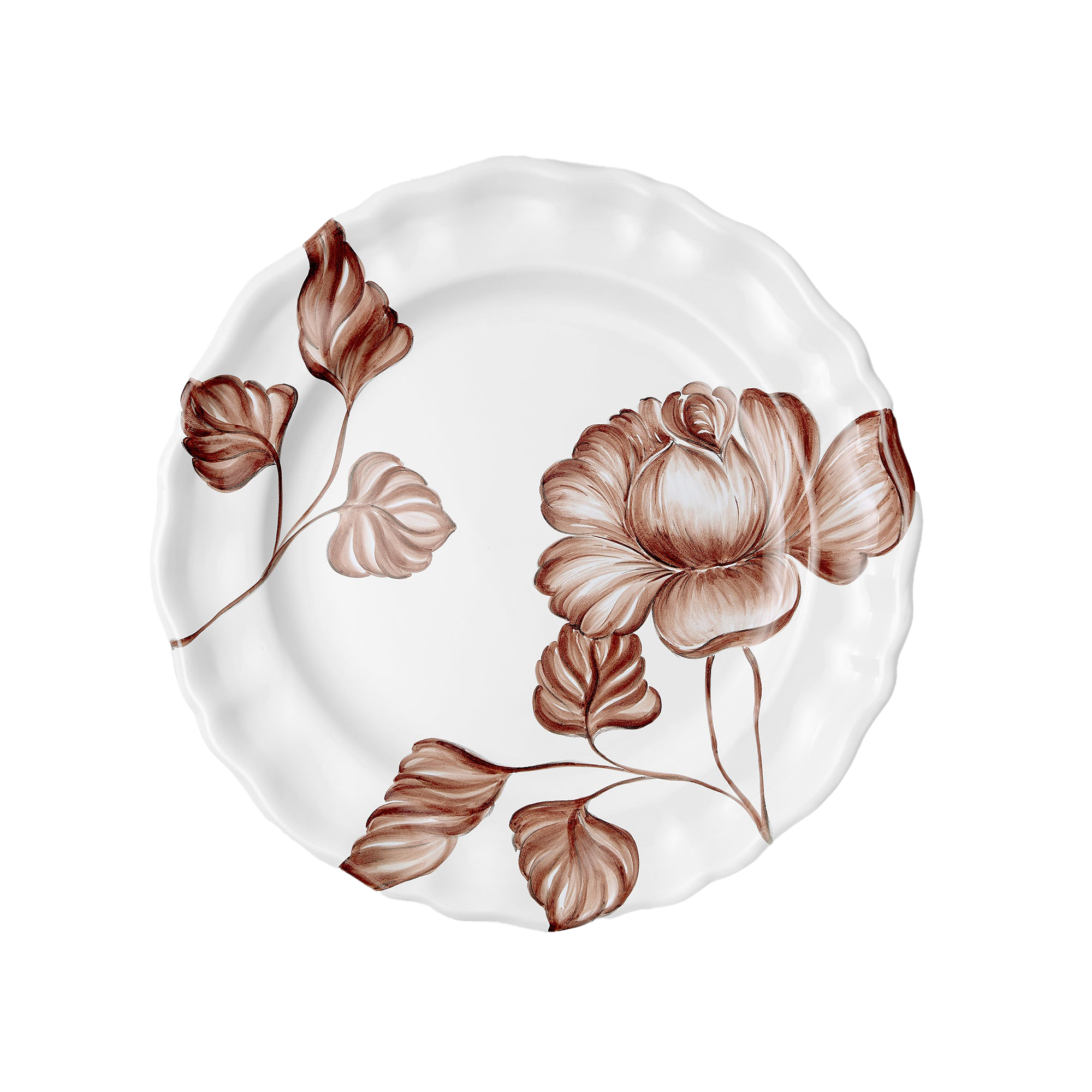 Camaïeu Grande Dinner Plate in Chocolat