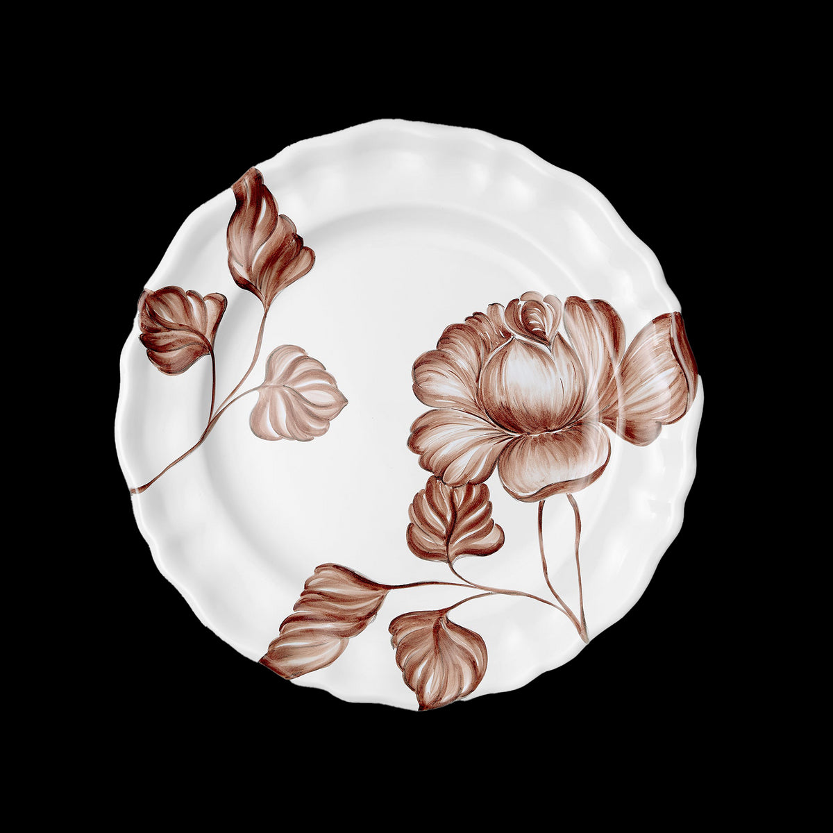 Camaïeu Grande Dinner Plate in Chocolat