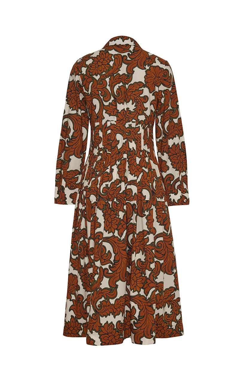 Cameron Dress in Mystic Flora Olive