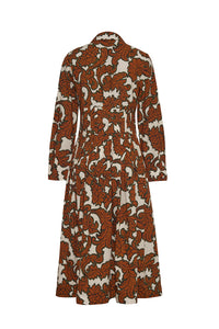 Cameron Dress in Mystic Flora Olive