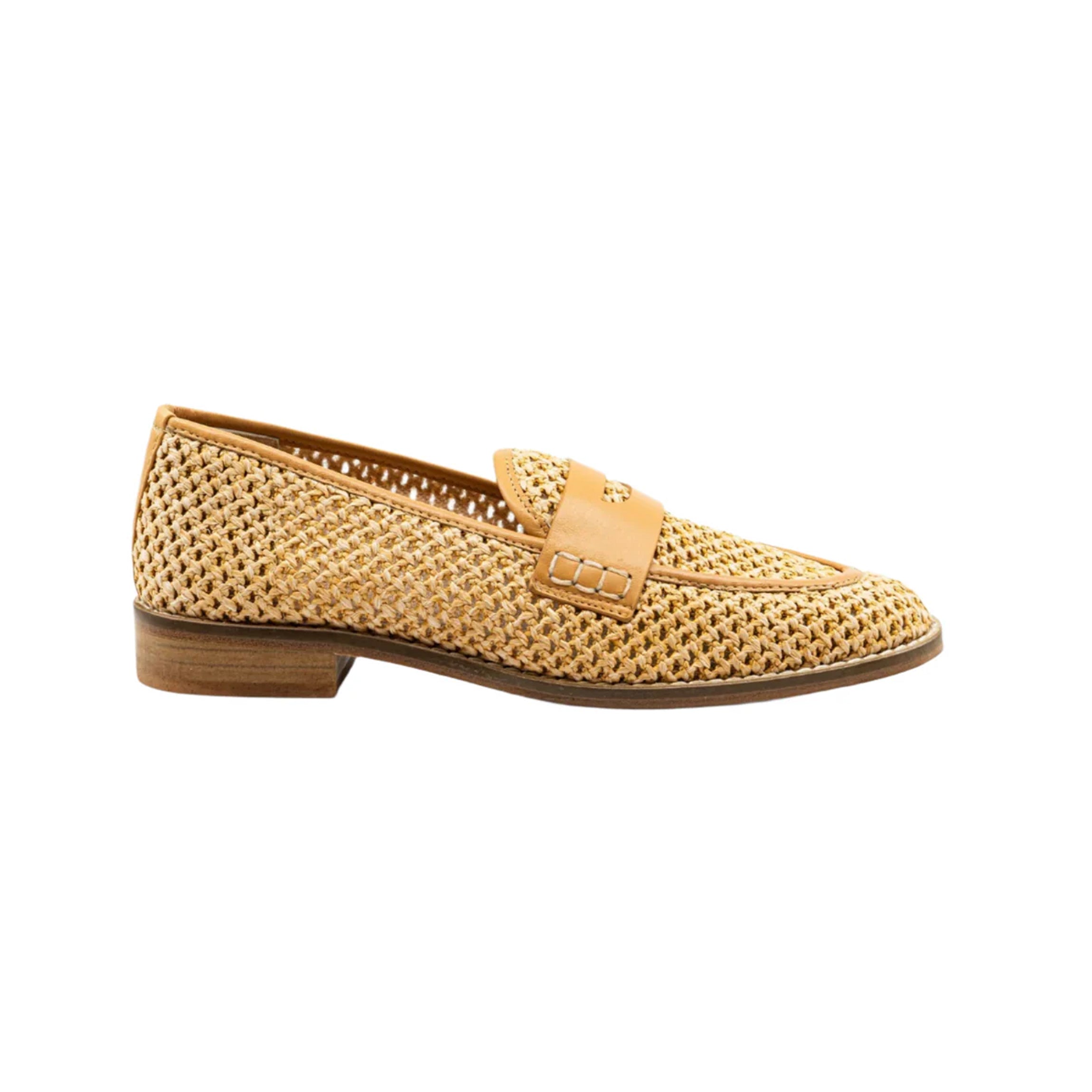 Camila Natural Raffia Loafer