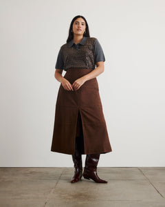Camilla Knit Top in Dark Heather Grey & Bronze Multi