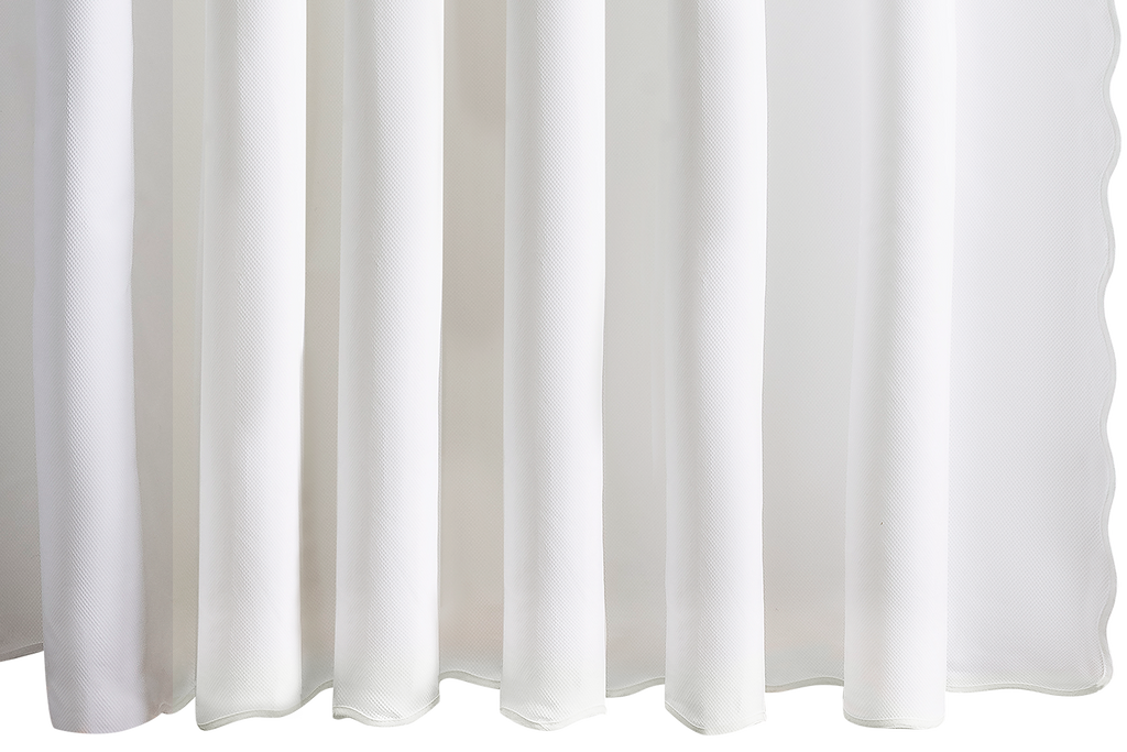 Camilla Pique Scallop Shower Curtain