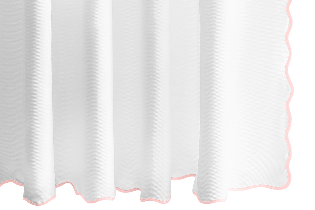 Camilla Pique Scallop Shower Curtain
