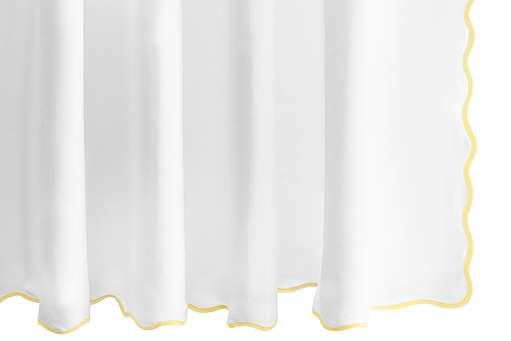 Camilla Pique Scallop Shower Curtain