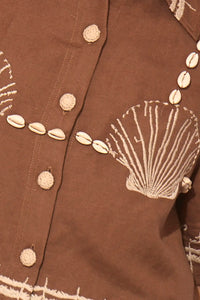 Close up of the Camp Shirt in Shell and Tell.