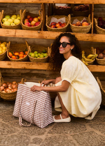 Elle Linen Nightdress in Amalfi Lemon