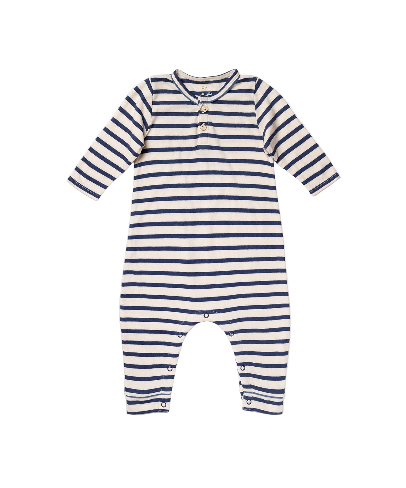 Campbell Romper in Navy Stripe