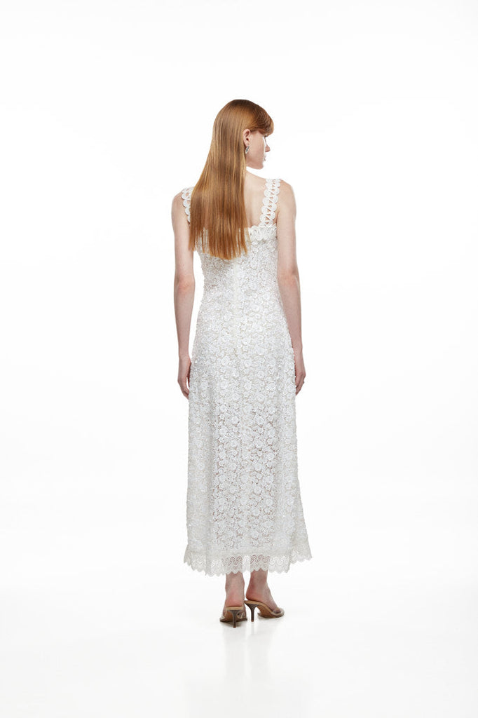 Centella Maxi Dress in White