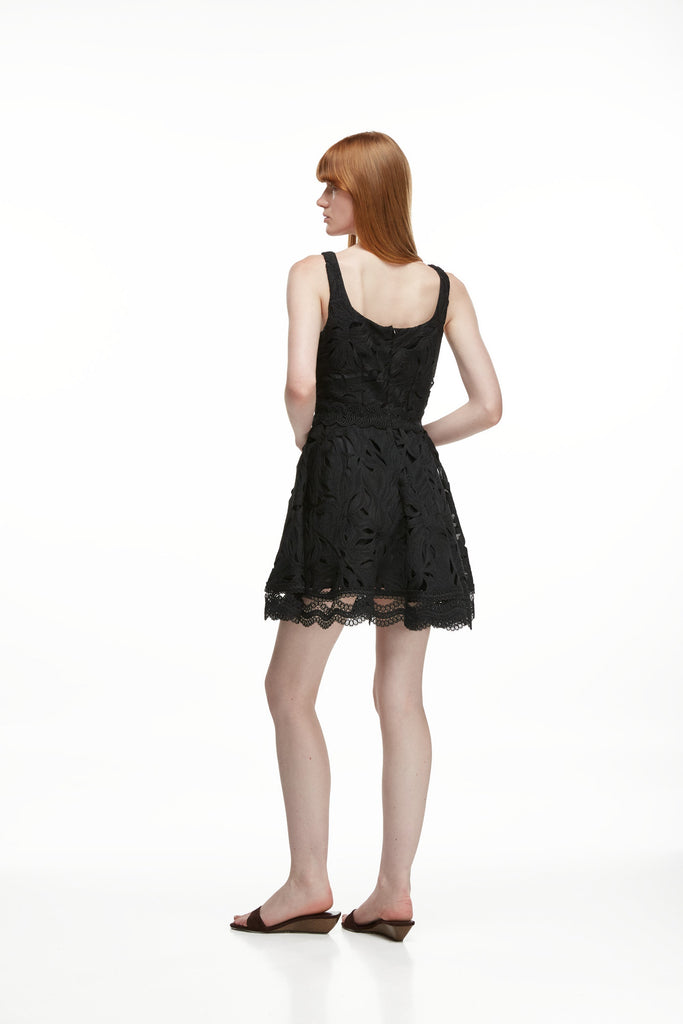 Ocaso Mini Dress in Black