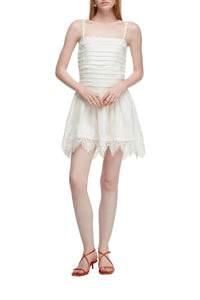 Clara Mini Dress in White