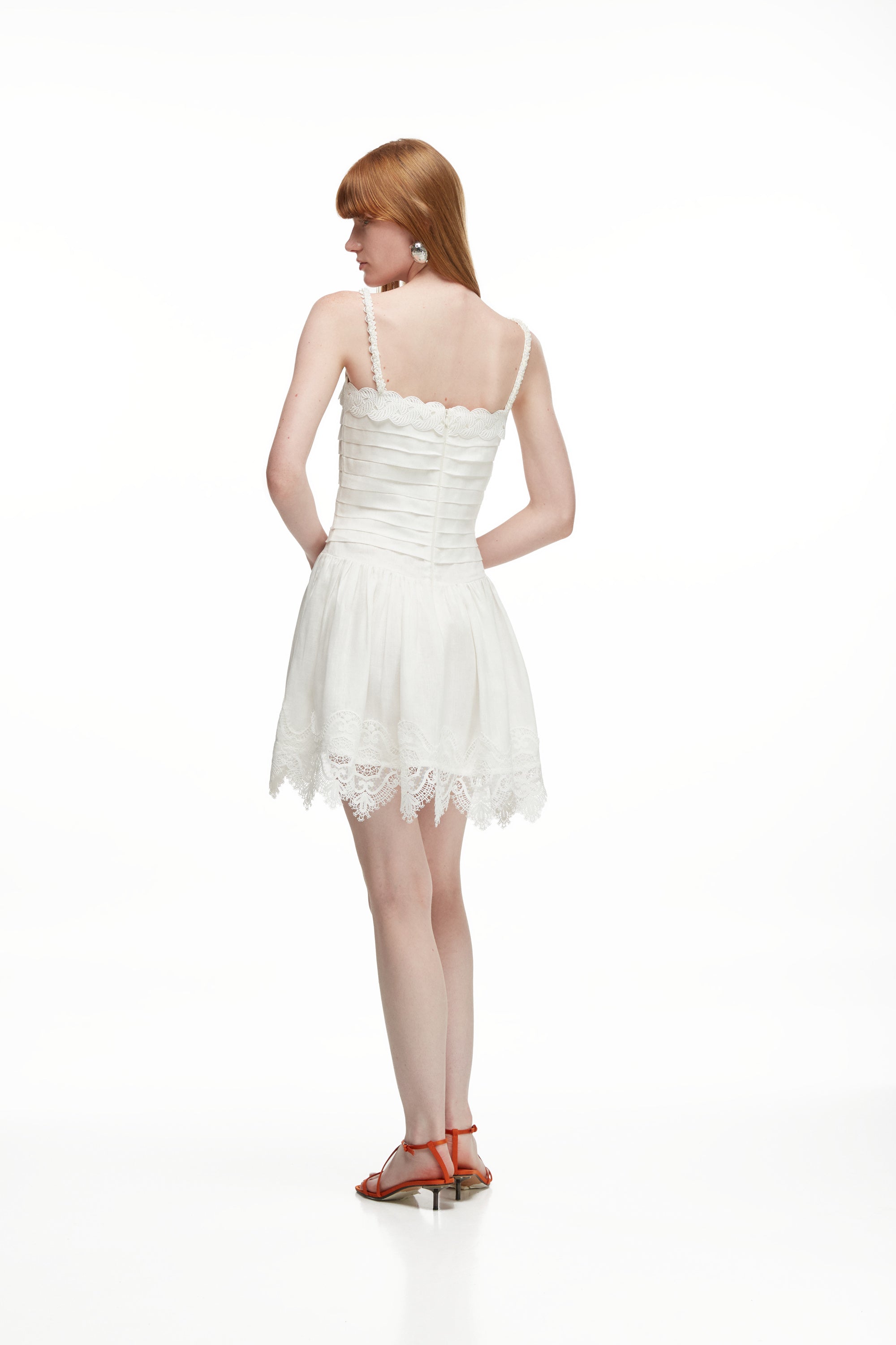 Clara Mini Dress in White