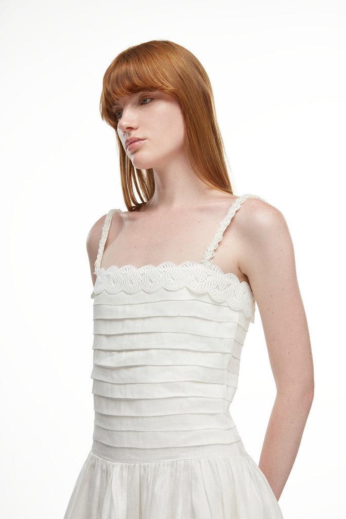 Clara Mini Dress in White