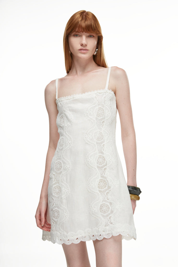 Rocio Mini Dress in White
