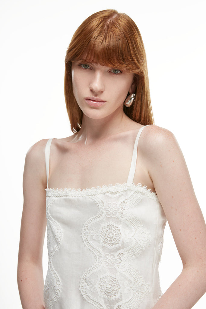 Rocio Mini Dress in White