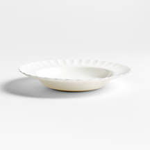 Capella White Bone China Low Bowl