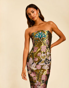 Capri Convertible Gown in Fleur Baroque