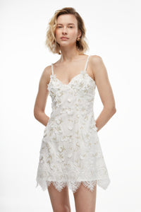 Viole Mini Dress in White