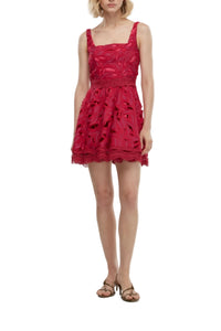 Ocaso Mini Dress in Burgundy