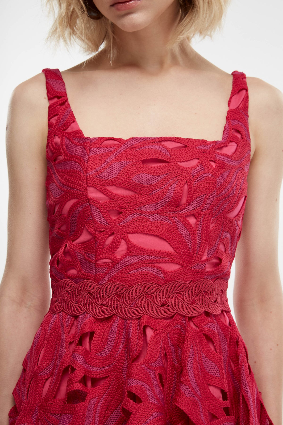 Ocaso Mini Dress in Burgundy