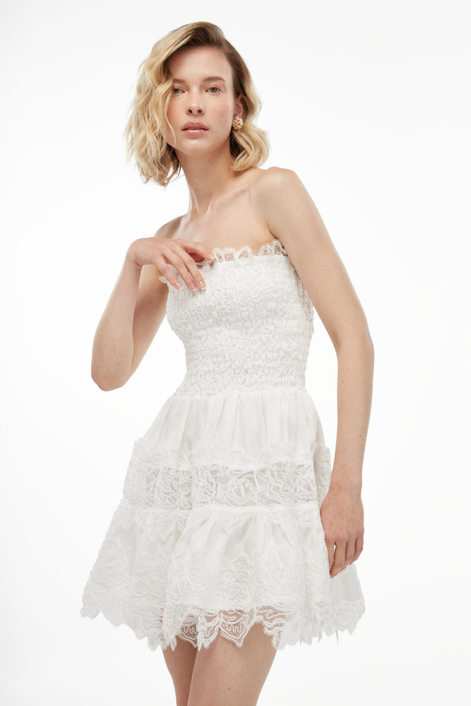 Brisa Mini Dress in White
