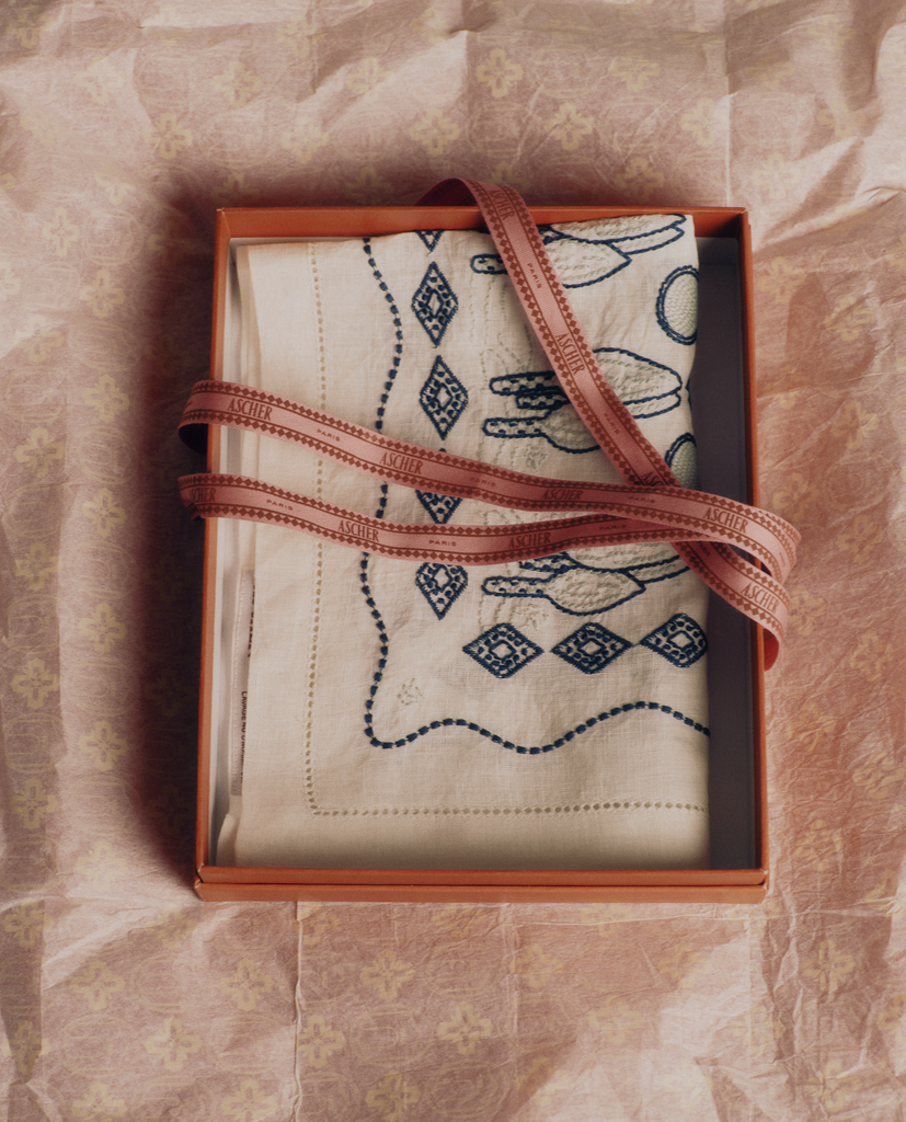 Les Trames Placemat in White