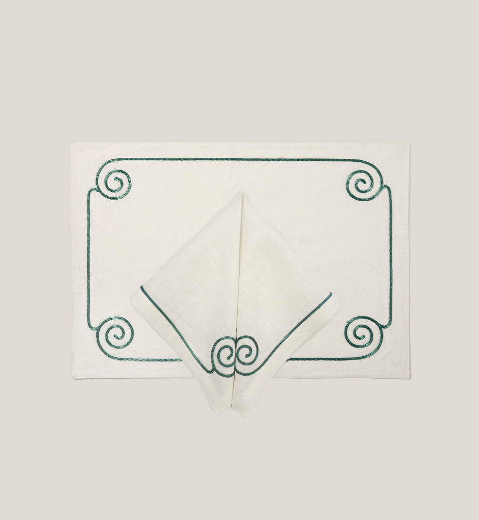 Les Ondes Placemat in Neige