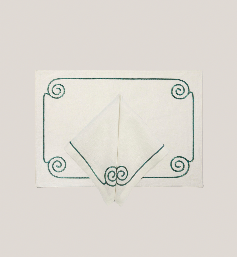 Les Ondes Placemat in Neige