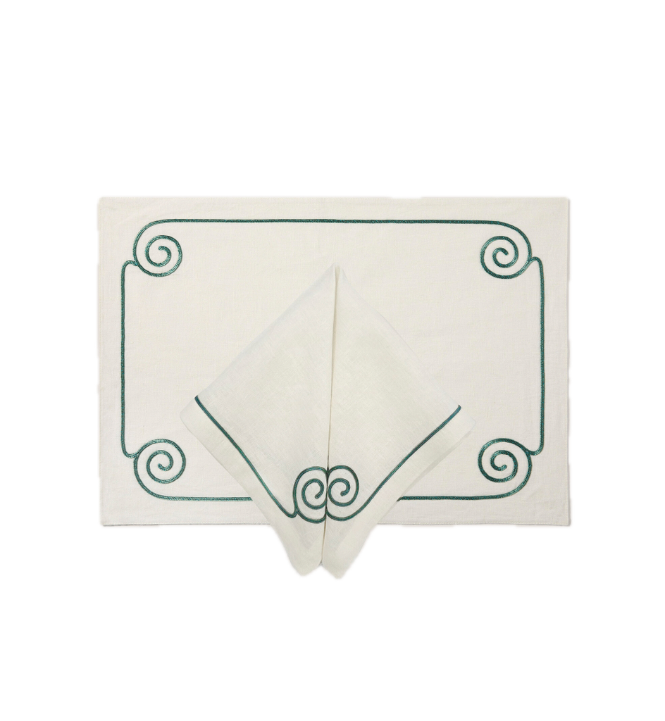 Les Ondes Placemat in Neige