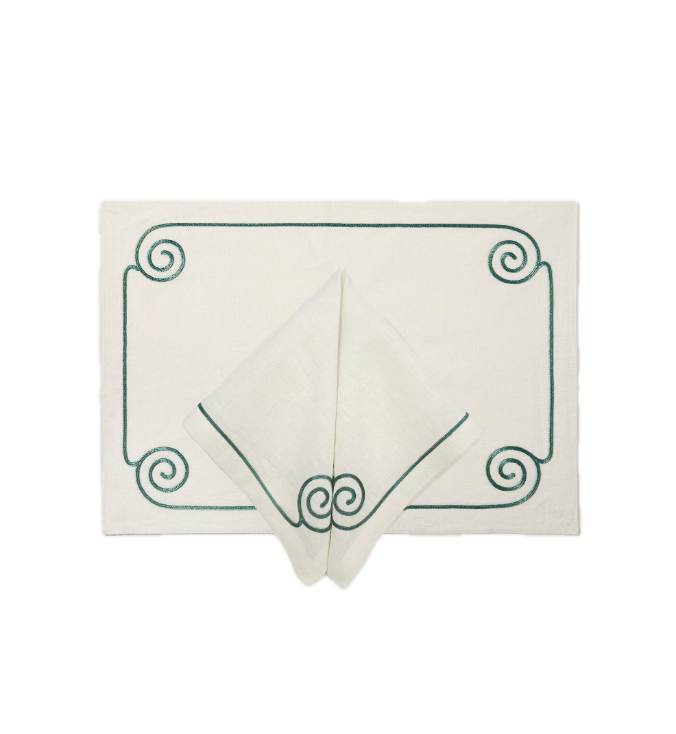 Les Ondes Placemat in Neige