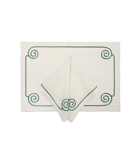 Les Ondes Placemat in Neige