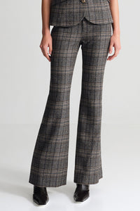 Annie Pant in Keighley Plaid Grey