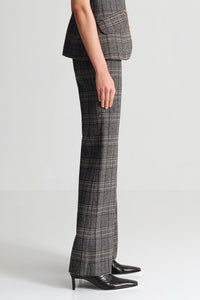 Annie Pant in Keighley Plaid Grey