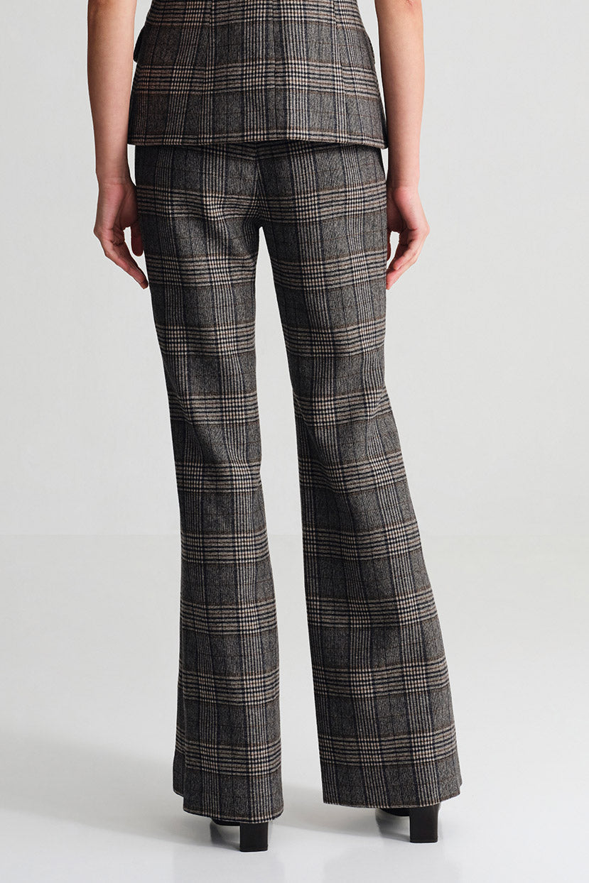 Annie Pant in Keighley Plaid Grey