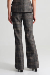 Annie Pant in Keighley Plaid Grey