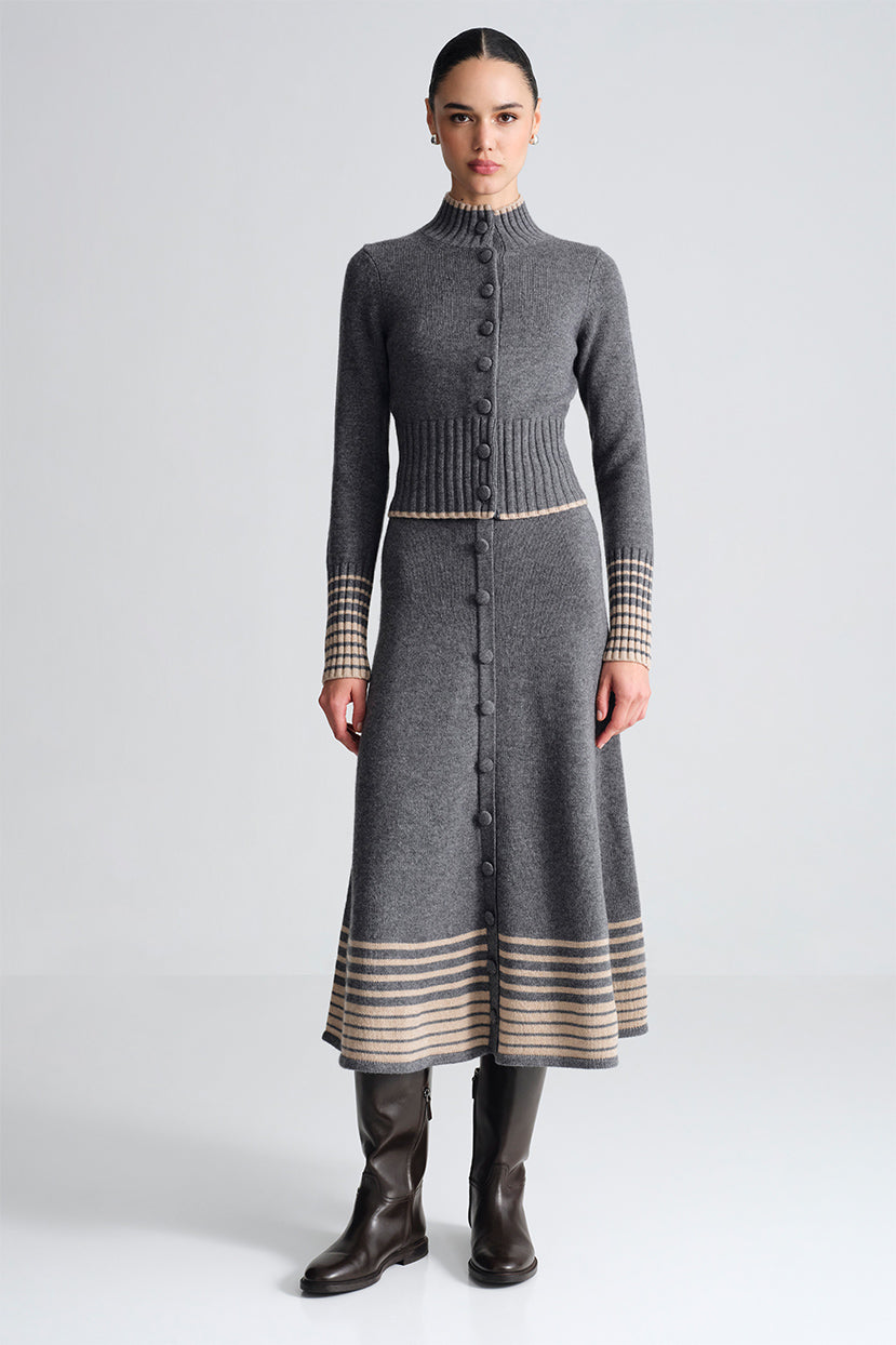 Camden Skirt in Grey Heather