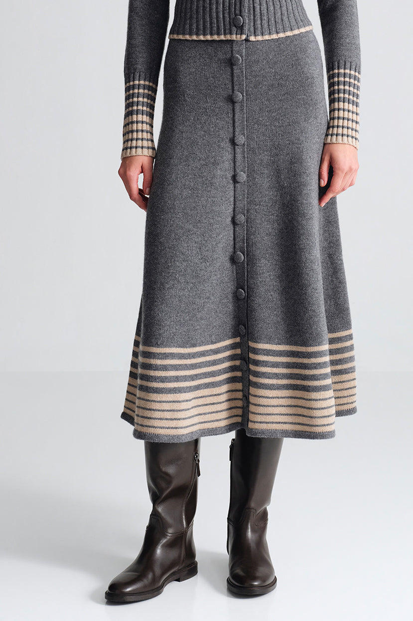 Camden Skirt in Grey Heather