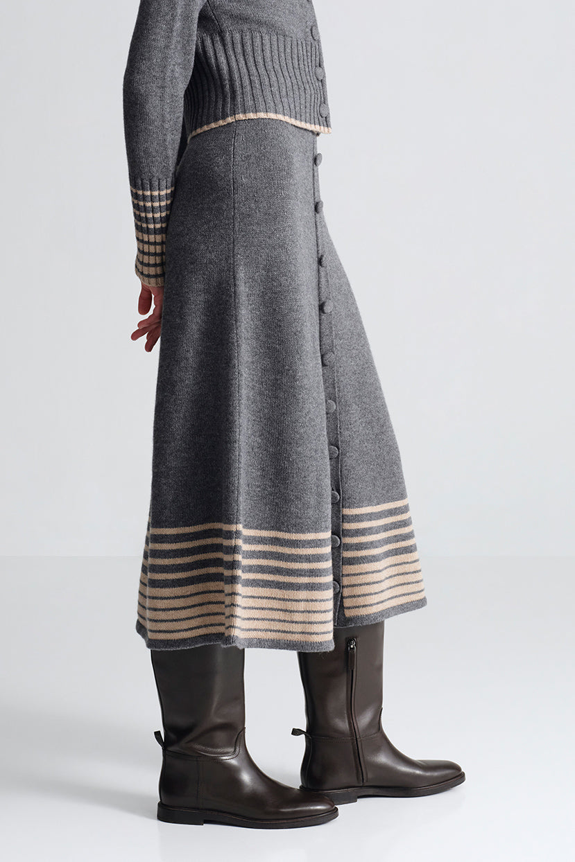 Camden Skirt in Grey Heather