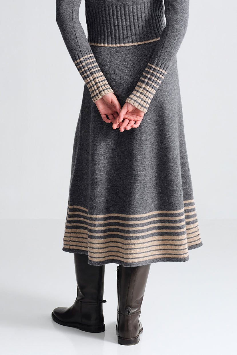 Camden Skirt in Grey Heather