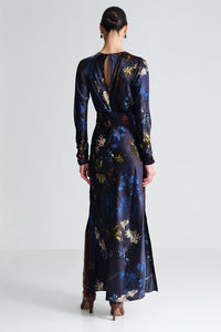 Montgomery Dress in Elysian Flora Navy