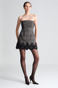 Ina Dress in Keighley Plaid Grey