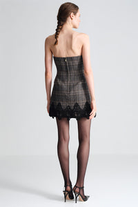 Ina Dress in Keighley Plaid Grey