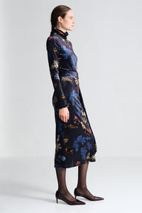 Piper Dress in Elysian Flora Navy