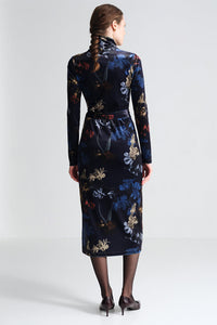 Piper Dress in Elysian Flora Navy